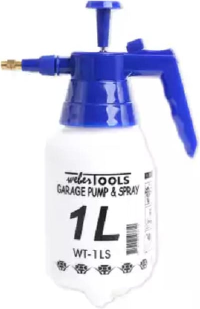 Weber Tools garage vloeistofspuit voorzien van een 1 liter tank, met een verstelbare nozzle geschikt voor ontvetten en oplosmiddelen- WT-1LS