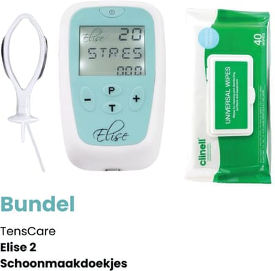 TensCare - Bundel Elise 2 + Schoonmaakdoekjes | Bekkenbodemtrainer | Pelvic Floor Trainer | Behandeling van Incontinentie | desinfectiedoekjes | desinfectie doekjes | reinigingsdoekjes |