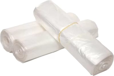 150x Afvalzakken transparant T15 - 50x55cm - Kleine pedaalemmerzak