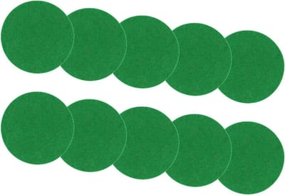 Air Hockey Vilt Pads - Pusher Vervanging - Tafelspel Verbeteren - Polyestervezel Ambacht - 94 mm - Zwart