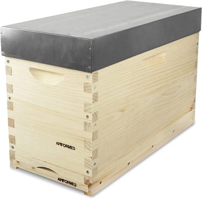 Opbergkast Bijenkast - Honingraat Kast - Bijenteelt Opslag - Onbehandeld Grenen - 50x33x23 cm - Houtkleur