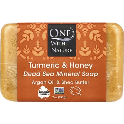 Savon Minéral de la Mer Morte, Curcuma & Miel, 198G(7 oz) brown
