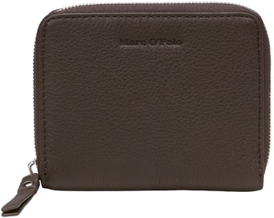 Marc O'Polo portemonnee Ellis Zip Wallet Shaded Brown donkerbruin