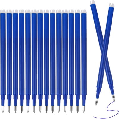 Pen Navullingen - Reservepunten - Vloeiend Schrijven - Uitwisbaar Inkt - 16 Stuks - Blauw