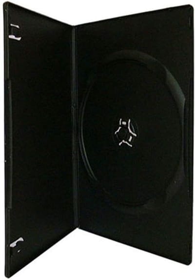 7mm Slim Black CD/DVD Cases - Set of 100
