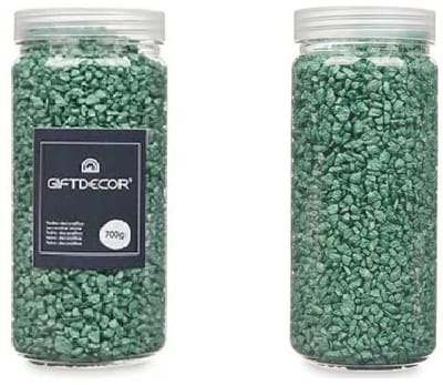 Decoratie stenen - Mintgroen - 2-5 mm steentjes - 1400 gram kiezels - Aquarium en vazen vulling