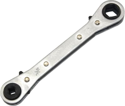 Geschikt voor reparatie ratelsleutel - dubbele dopsleutel - sleutel - 4 in 1 - 6,8 inch lange dubbele metrische ratelsleutel - betrouwbare ratelsleutel voor koelapparatuur, airconditioning reparatiegereedschappen