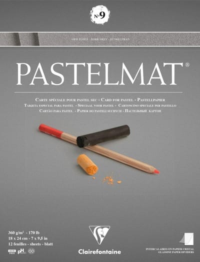 Clairefontaine Pastelmat - Papier voor pastelkrijt - blok no.9 - assorti - 360 g - 18 x 24 cm