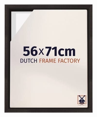 Baklijst 56x71 cm - Eiken Donker - Geschikt voor Canvasdoek - MDF Baklijst Lausanne