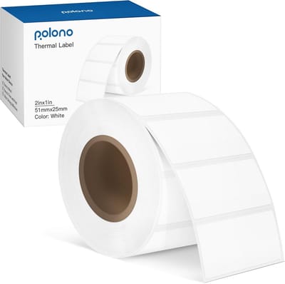 Direct Thermische Verzendlabels Geperforeerd 50x25mm - 1000 Zelfklevende Etiketten voor UPC Barcode en Adres