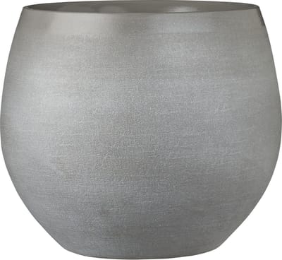 Mica Decorations Bloempot - grijs - keramiek - 29 x 25 cm - plantenpotten