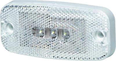 Universeel LED Markeringslicht Geel 12V/24V - Transparant Zichtbaar - Opbouw