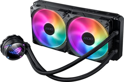 ASUS ROG STRIX LC II 280 ARGB - Prozessor-Flüssigkeitskühlsystem - Kühlergröße: 280 mm - (für: AM4, TR4, LGA1200, LGA1700, AM5, LGA115x Socket) - Aluminium mit Kupferbasis - 140 mm (90RC00C1-M0UAY1)