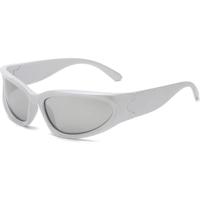 Premium Beschermende Bril Mode Punk Goggle Y2k Luxe Zonnebril dames Wrap Around Zonnebril 2000'S Brillen UV400 Vrouwelijk