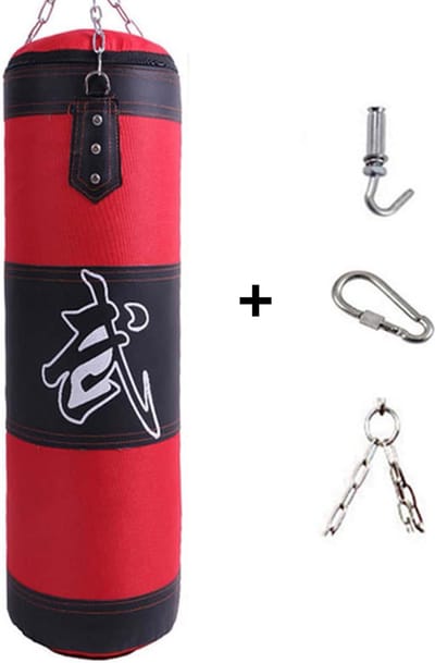 Bovista Punching Bag - Boxzak - Bokspaal - Bokszak Ophangsysteem - Stootzak - Kickboks Zak Volwassenen - Sport - (Niet Gevuld)