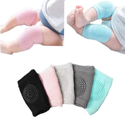 Baby Kniebeschermers - Peuter Kruipen Sokken - Bescherming Benen - Hoge Elastische Sponge - 12x9cm - Meerdere Kleuren
