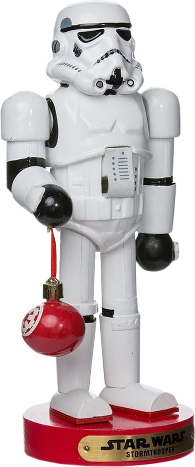 Kurt Adler Star Wars Stormtrooper Notenkraker met Kerstbal - 28 cm - Kerstdecoratie & Verzamelfiguur