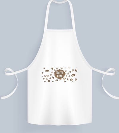Akyol - coffee time Keukenschort - Koffie - koffie drinkers/liefhebbers - koffiebonen - verjaardagscadeau - cadeau - kado - geschenk - verjaardag - collega's - 82 bij 71 cm