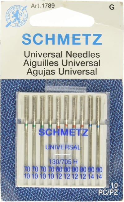 SCHMETZ Naaimachinenaalden Assortiment 130/705H 15x1H Maten 70-90 (50 stuks)
