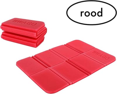 Camping zit matje - Picknick kussen - vouwkussen - Seat pad - Rood