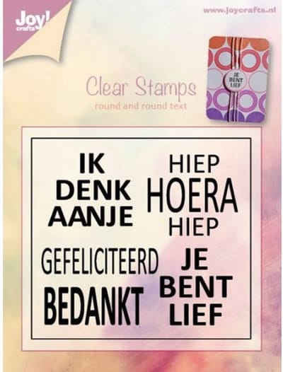 Joy! crafts - Clearstamp - Round and round text - 6410/0390