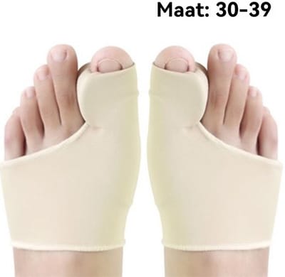 Hallux Valgus Bunion Corrector – Grote Teen Corrector met Soft Gel Pad – 2 Stuks – Maat 30-39