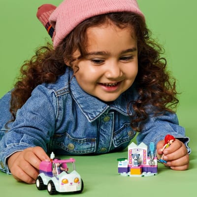 LEGO Friends Salon de Toilettage pour Chat Animal de Compagnie Voiture 41439, Jouet, Briques de Construction, Cadeau, Animal, Voiture, Poupée, Filles, À partir de 4 ans beige