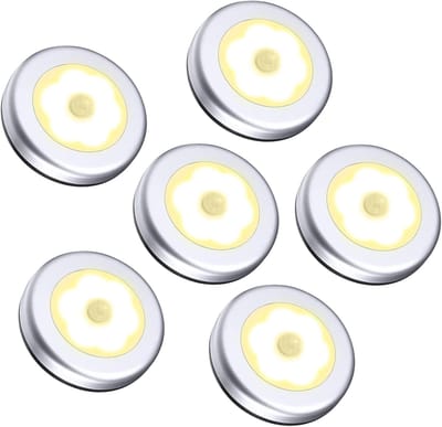 Nachtlampje met Bewegingssensor en Batterij, Snoerloze LED Verlichting voor Slaapkamer, Gang, Trap en Meer - Warm Wit