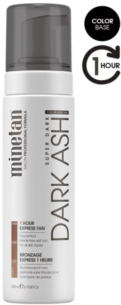 Minetan - Dark Ash Self Tanning Foam for Dark Tan (1 Hour Express Tan) - 200ml
