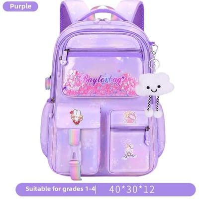 Kawaii Schoolrugzak voor Meisjes Basisschooltas voor leerlingen Kindercadeau Roze Paars Boekentas basisschoolmeisjes schooltas