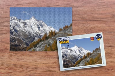 Puzzel Großglockner met uitzicht vanaf de Grossglockner Hochalpenstraße - Legpuzzel - Puzzel 500 stukjes