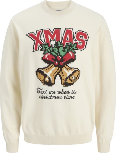 JACK&JONES - JORHOLIDAY KNIT CREW NECK - Heren - Gebreide truien