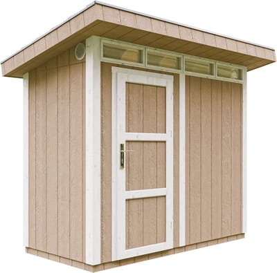 Timbela M901-TERRA BROWN - LP SmartSide Tuinhuis op houtbasis - 3 m² - L161xL293xH239 cm - met vloer en verf