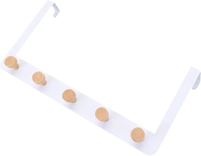 Dailygoods- Jassenhaak Minimalistisch Ontwerp - Deurklink Haak - Kledinghaak - Handdoekhaak - Roestvrij Staal - 15x21cm - Deurklinkhaak