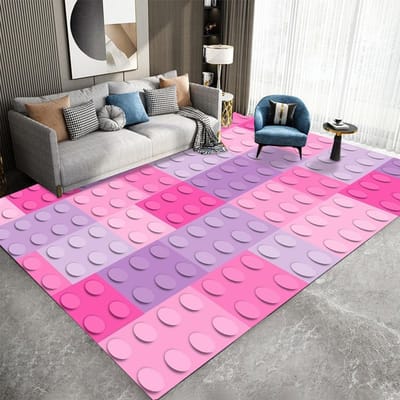 Kinder Geometrisch Ruit Tapijt Slaapkamer Woonkamer Hal Lange Loper Antislip Vloerkleed Bank Deurmatten Matten Huisdecoratie 50X80CM