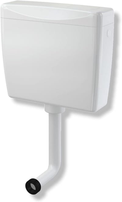 Toiletspoeling Kunststof - Start Stop Spoeling - Badkamer Opbouw - Krachtige Spoelprestaties - 6-8 Liter - Wit