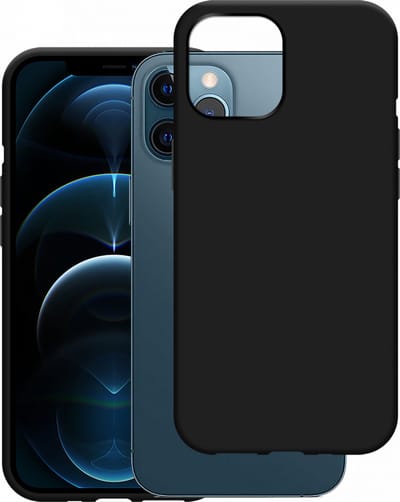 Just in Case Soft TPU Case hoesje geschikt voor iPhone 12 Pro Max - zwart