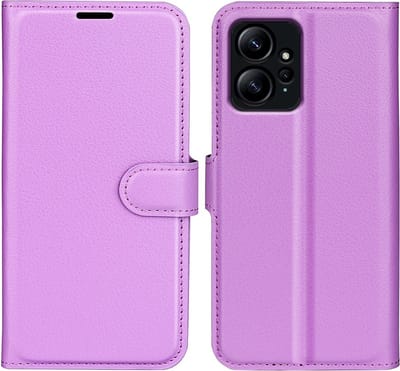 Coverup Hoesje - Geschikt voor Xiaomi Redmi Note 12 4G Hoesje - Coverup Book Case - Paars
