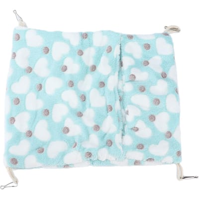 Kleine Huisdier Hangmat Warme Envelopstijl Hangbed Kooi met Haken voor Hamsters Konijnen36x30cm Paars S(for 2-4kg) white