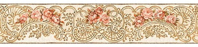 klassiek bloemen behangrand 34074-5