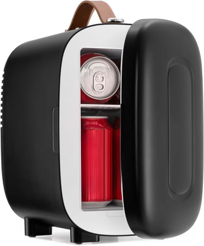 DnA® Mini koelkast 4L - Skincare & make-up fridge - Mini Koelkasten - Zwart - 16cm x 14cm x 21cm