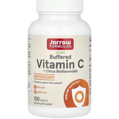 Jarrow Formulas, Vegan Gebufferde Vitamine C + Citrus Bioflavonoïden, 100 Tabletten