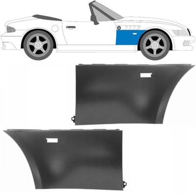 Voorste spatbord voor BMW Z3 1995-2003 / Links + Rechts / COUPE / ROADSTER / Set
