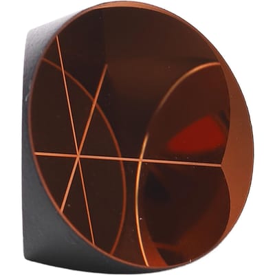 Hoekprisma Kubus Koper Gecoat Geplateerd Driehoekig Retroreflector Optisch Glas Dia 17.8mm