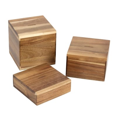 Olympia Frames Acaciahouten Buffetverhogers (set Van 3) - Olympia DF875
