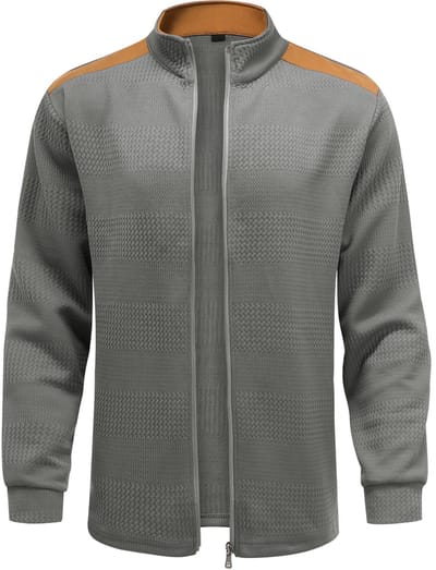YOUTHUP Heren Kleurgeblokt duurzaam vest - Jacquard - S