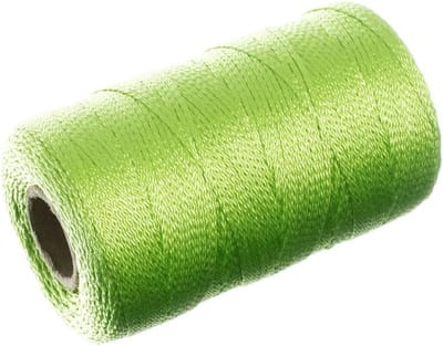 Gedraaid Nylon Koord - Metsellijn Touw - Metselwerk Tuinieren - Oliezuurbestendig - 275 Voet - Neon Geel