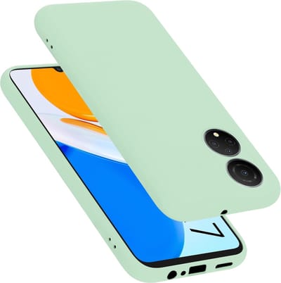 Cadorabo Hoesje geschikt voor Honor X7 in LIQUID LICHT GROEN - Beschermhoes gemaakt van flexibel TPU silicone Case Cover