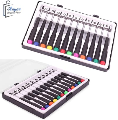 Precisie Torx Schroevendraaier set 12-delig Met Koffer – elektrische schroevendraaier – schroefmachines – schroevendraaierset – gereedschapskoffers - 04075