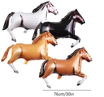 Ballon paarden 4x van 76cm groot